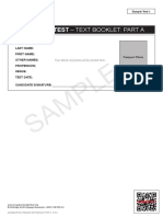 Reading Sample Test 1 Text Booklet Part A