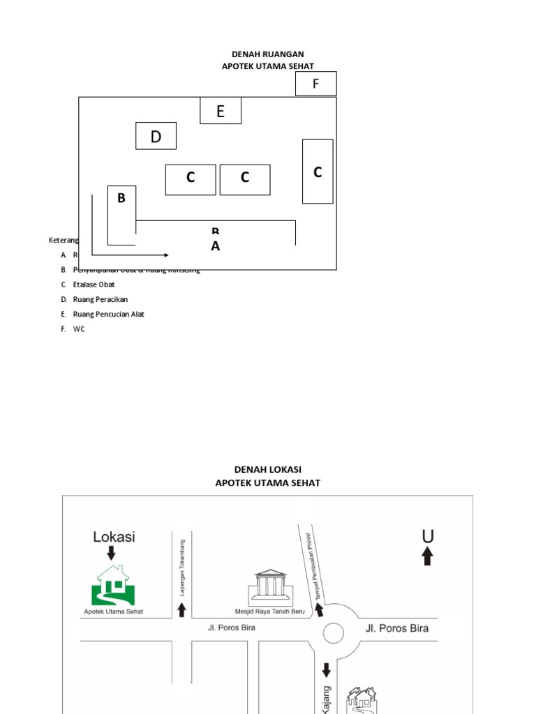 Denah Lokasi Apotek Utama Sehat