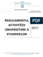 Regulamentul Activitatii Universitare A Studentilor 2017-RAUS