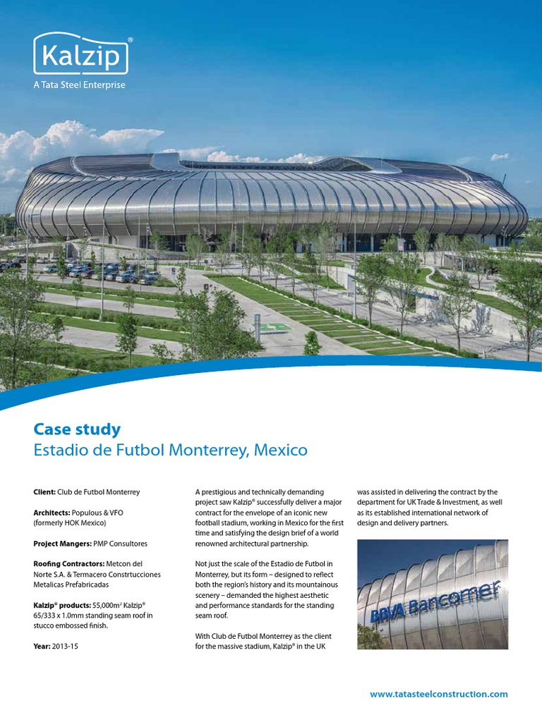 Monterrey Stadium Mexico Architect Mexico Free 30day Trial Scribd