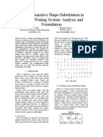 Context Sensitive Shape-Substitution in Nastaliq Writing