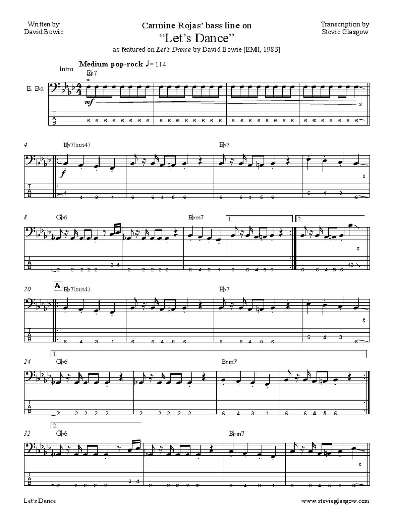 Let's Dance | PDF | English Musicians | Popular Music