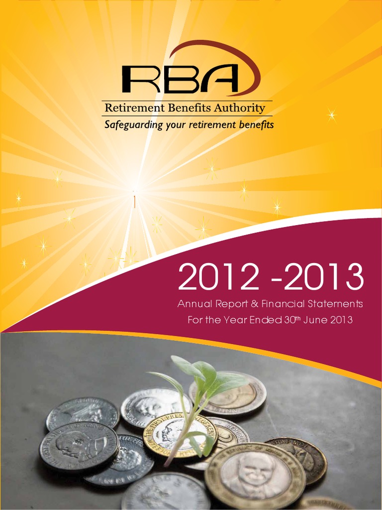 2012-2013 Retirement Benefits Authority Report | PDF | Pension | Committee