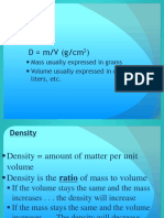Density: D M/V (G/CM)