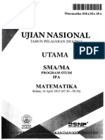 Soal UN SMA IPA Matematika 2015 PDF