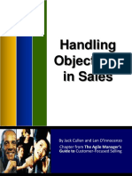 Handling Objections in Sales: by Jack Cullen and Len D'Innocenzo Chapter From The Agile Manager's