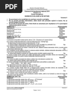 Barem Chimie Anorganică BAC 2019