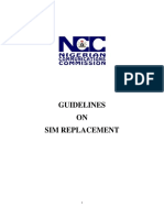 Guidelines on SIM Replacement
