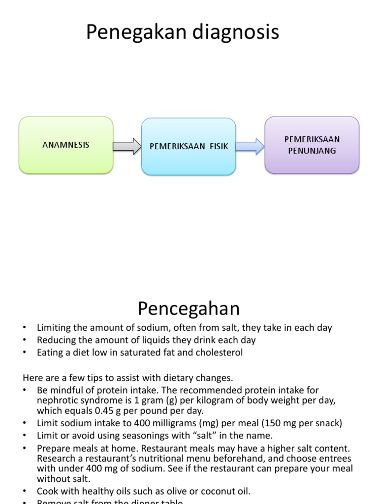 Dietary Guidelines for Nephrotic Syndrome | PDF - Nephrotic Syndrome And Diet Restriction Guidelines