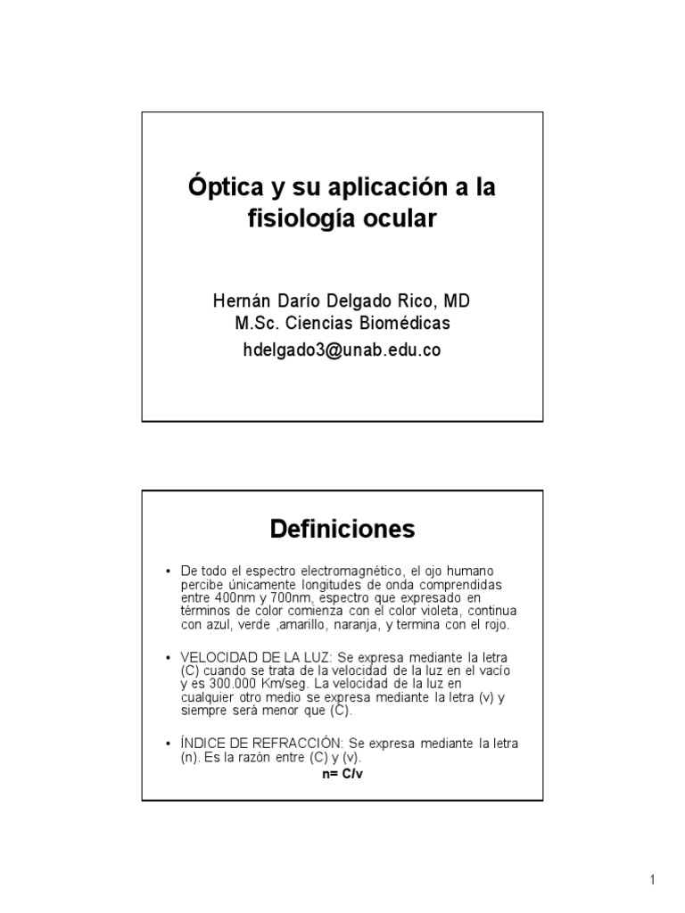 Optica Ojo Humano óptica