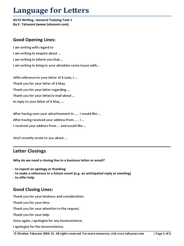 Letter Language PDF | PDF