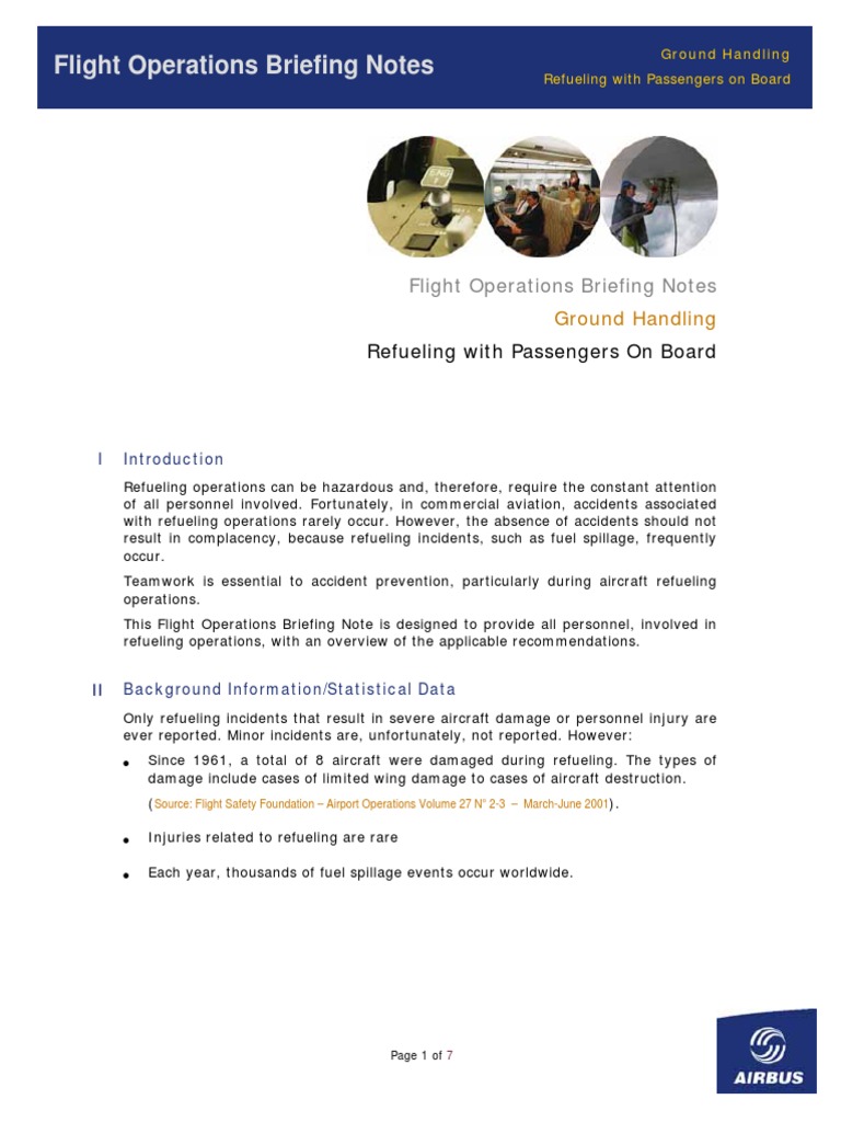 Refuelling With Passengers On Board PDF | PDF | Aerial Refueling ...