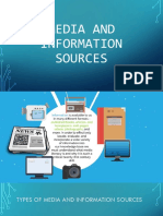 MEDIA AND INFORMATION SOURCES