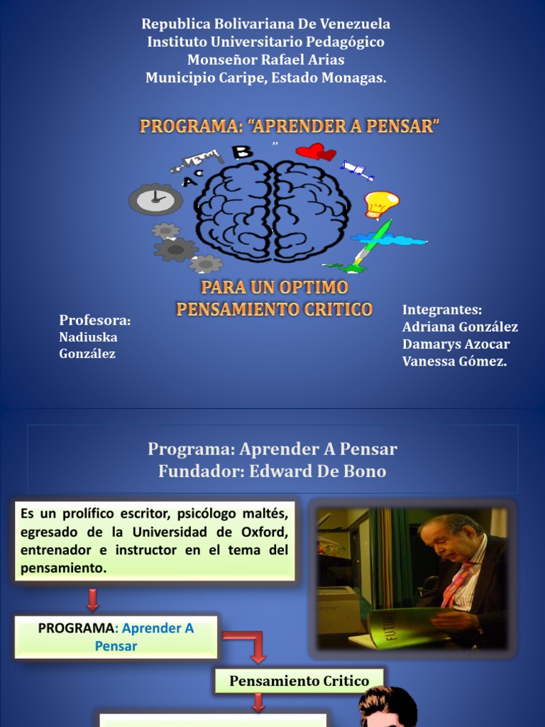 Aprender A Pensar | PDF | Pensamiento crítico | Planificación