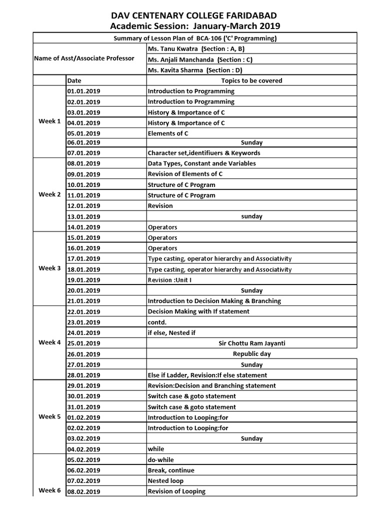 Bca 2ndsem | PDF | C (Programming Language) | Control Flow