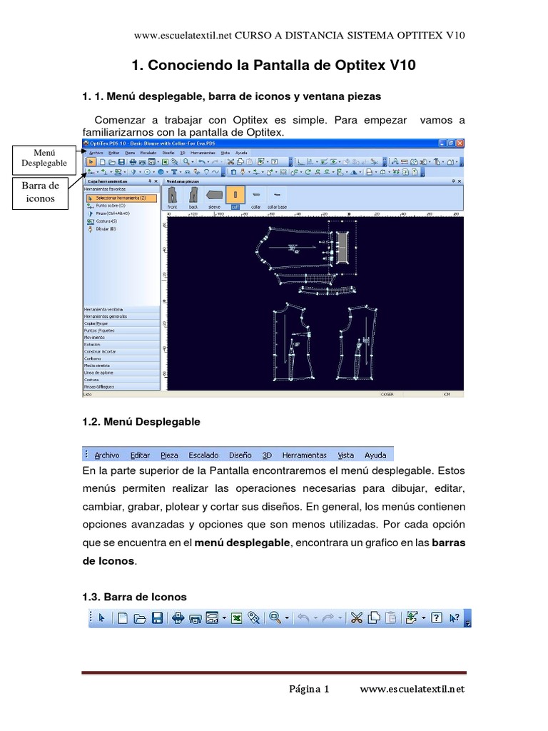 Manual Optitex | PDF | Ventana (informática) | Point and Click