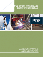 Sample Safety Training and Instruction Program: Accident Reporting and Investigation