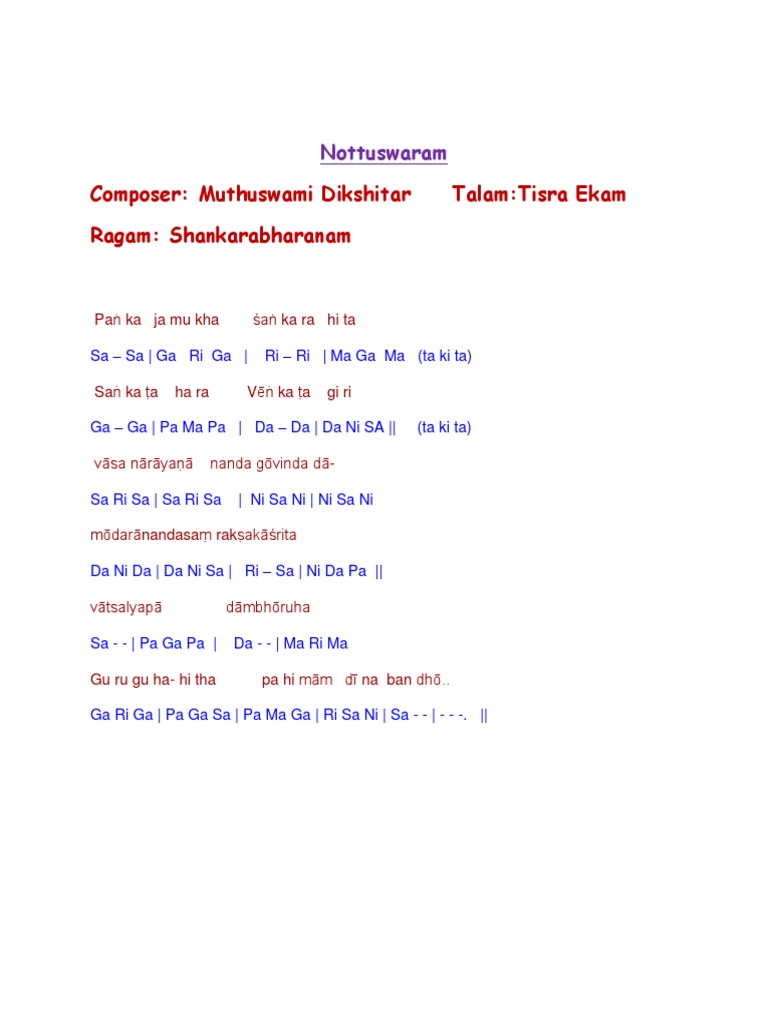 Pankaja Mukha Nottuswaram Docx