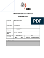 Masters Project Final Report December 2014: MIT MCS