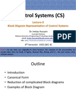 Lecture - 3 Block Diagram Representation of Control Systems