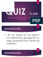 QUIZ CW