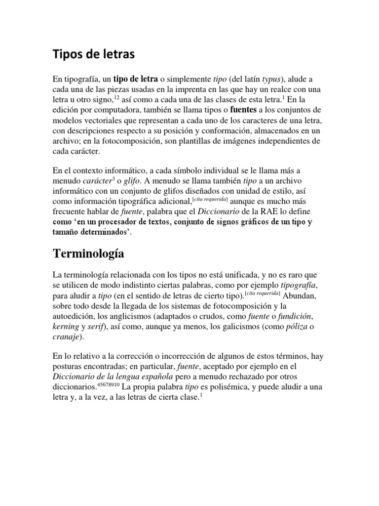 Tipos de letras y su terminología | PDF | Comunicación escrita | Infografia