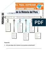 Ficha de Etapas de La Historia Del Peru Para Segundo de Primaria