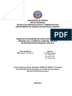 Diseño de Un Programa de Capacitación para El Personal de La Farmacia Latina SRL, Ubicada en Maturín Estado Monagas. Año 2019