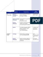 Philosophy Schedule English