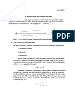 One Dimensional Axial Deformations: Figure 7.1.1: A Slender Straight Component (A) Longitudinal Axis, (B) Cross-Section