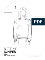 Big Time Jumper Pattern BTISWE01 UK