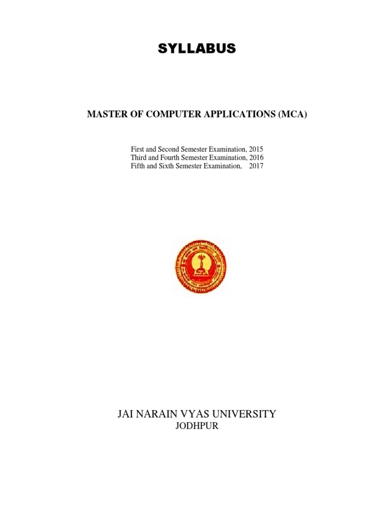 MCA Syllabus Overview and Exam Scheme | PDF | Relational Database ...