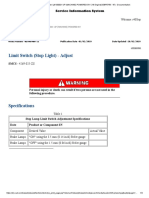 Ajuste de Limit Switch de Luz de Parada Cat-988k