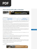 How To Decrypt WPA Traffic in Wireshark - Ethical Hacking and Penetration Testing