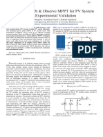 Adaptive Perturb & Observe MPPT For PV System With Experimental Validation