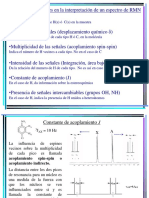 Parámetros espectrales RMN