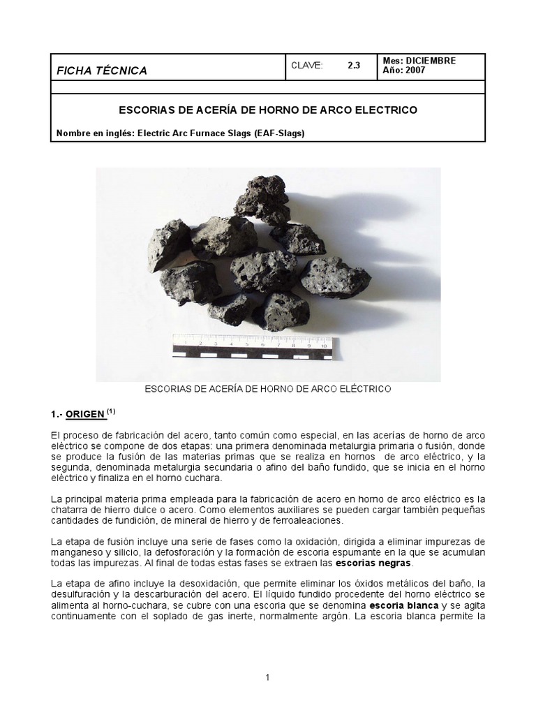 Escoria de Acero | PDF | Hormigón | Cemento