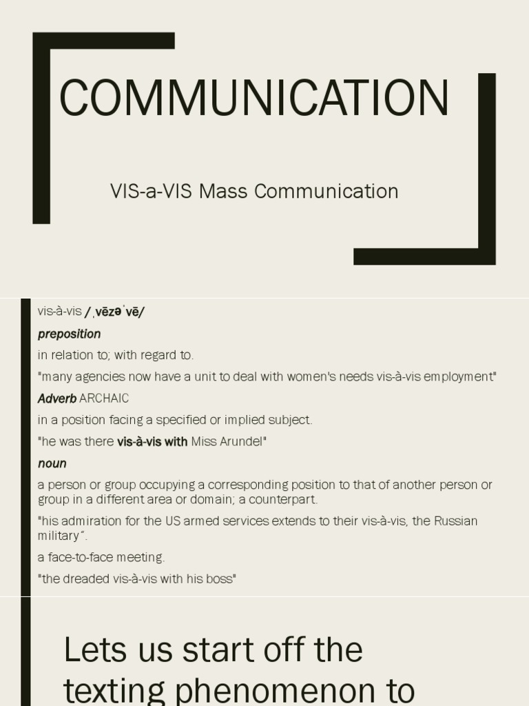 Impact of Texting on Mass Communication | PDF | Politics | History