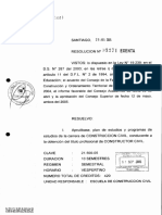 Plan de Estudio Construcción Civil (2005) RES3271DE2005