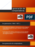 3ra y 4ta Generación de Computadoras