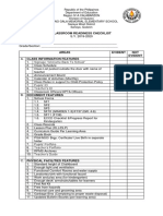 Classroom Readiness Checklist