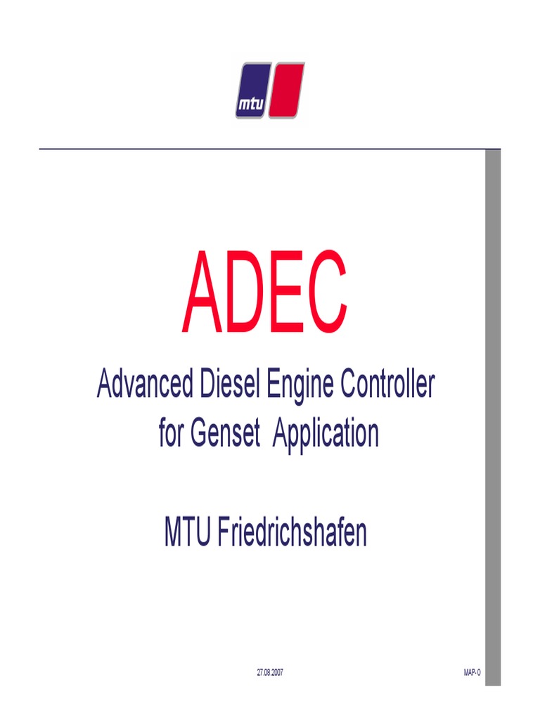 ADEC ECU-7 Wiring for Genset Applications | PDF | Fuel Injection ...
