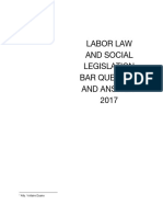 LABOR Bar Questions