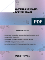 Pengaturan Haid Untuk Haji