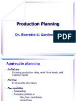 Production Planning - Aggregate, Services, Inventory