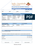 Formato Solicitud de Soporte Técnico