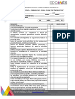 Lista de Cotejo Para La Planeación