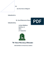 The Islamia University of Bahawalpur: Assignment On: An Overview of Report