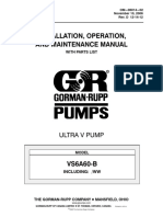 Installation and Maintenance Manual for Ultra V Pump Model VS6A60-B