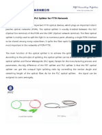 PLC Splitter for FTTH Network by HYC Co., Ltd